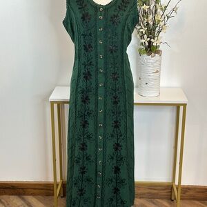 NWT Maxi Embroidered Dress